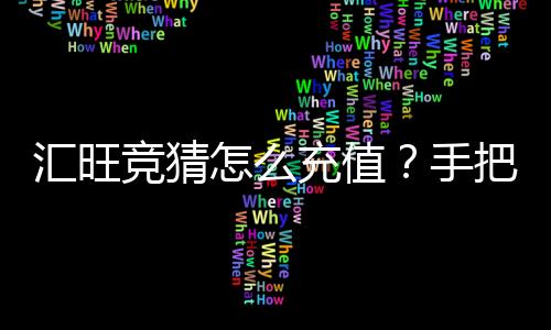 汇旺竞猜怎么充值？手把手教你快速到账秘籍