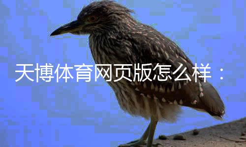 天博体育网页版怎么样:安全性、功能与用户真实评测