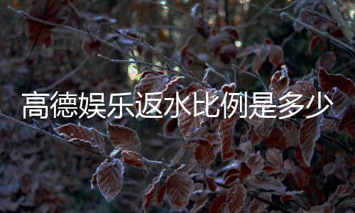 高德娱乐返水比例是多少?揭秘最新返水政策与技巧